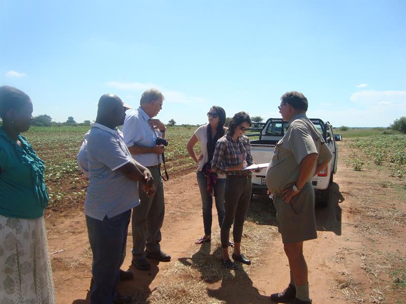 Graduate students conducting research in South Africa 